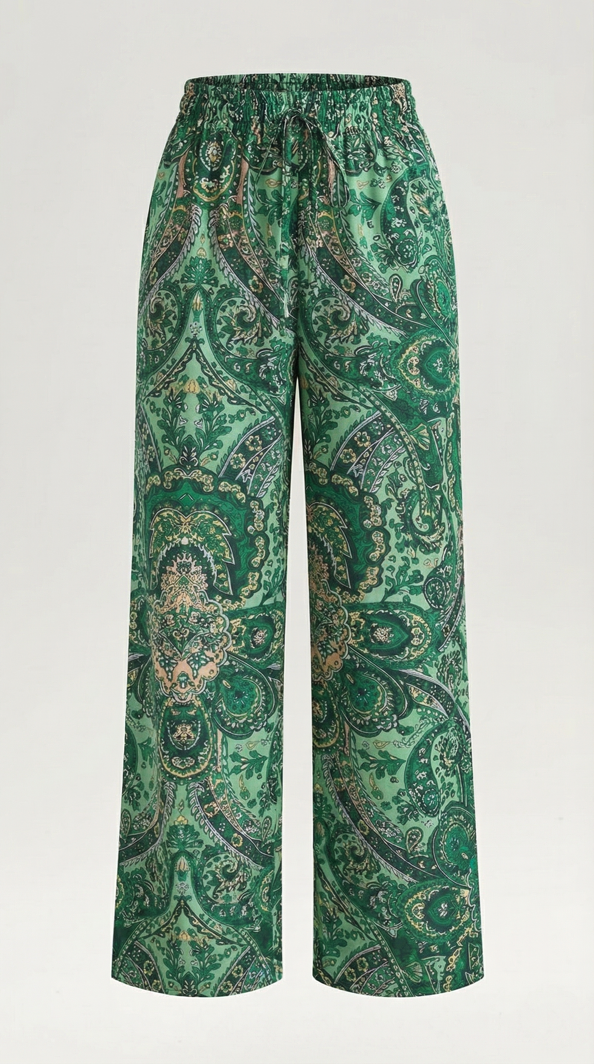 Pantaloni Donna Paisley a Gamba Ampia