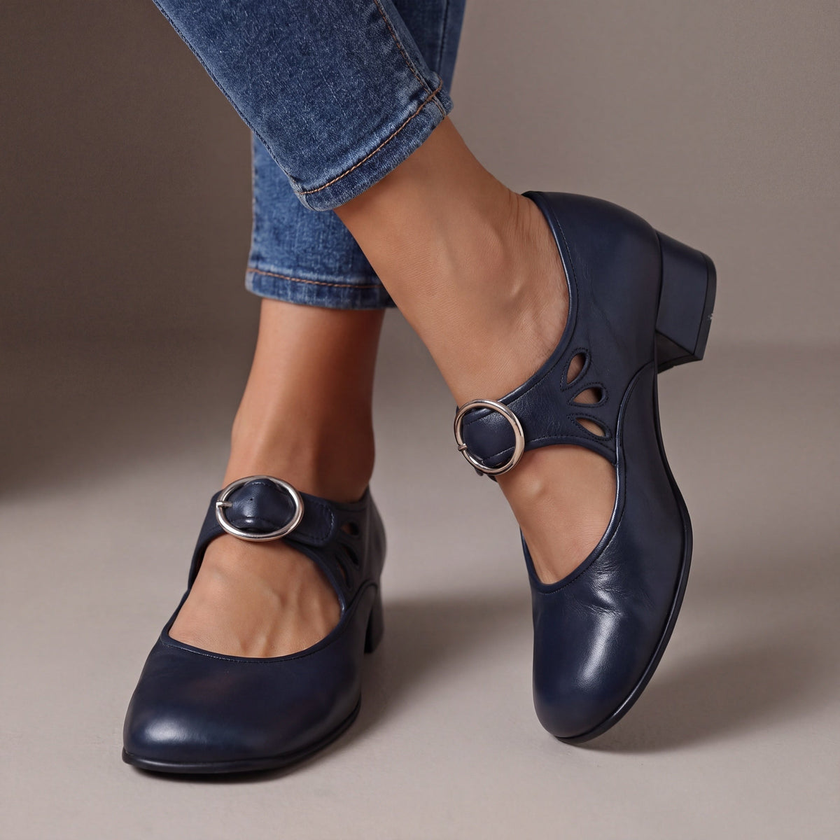 Carlotta | Scarpe Mary Jane con tacco basso